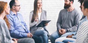 Psychotherapist in conversatio