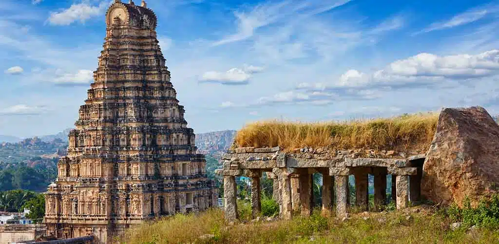 Virupaksha-Tempel. Hampi, Karnataka, India