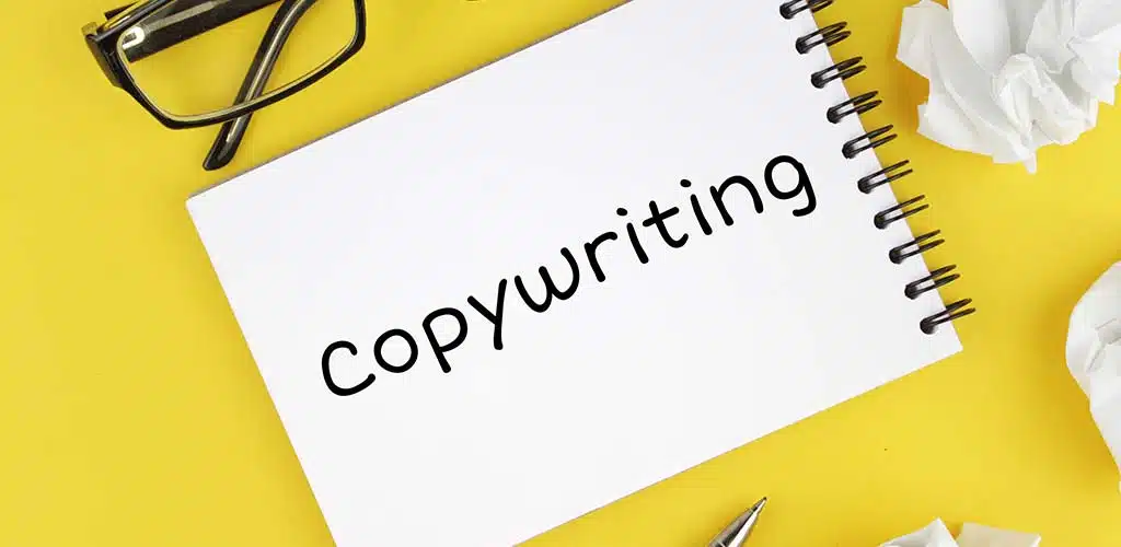 Image with the word copywriting